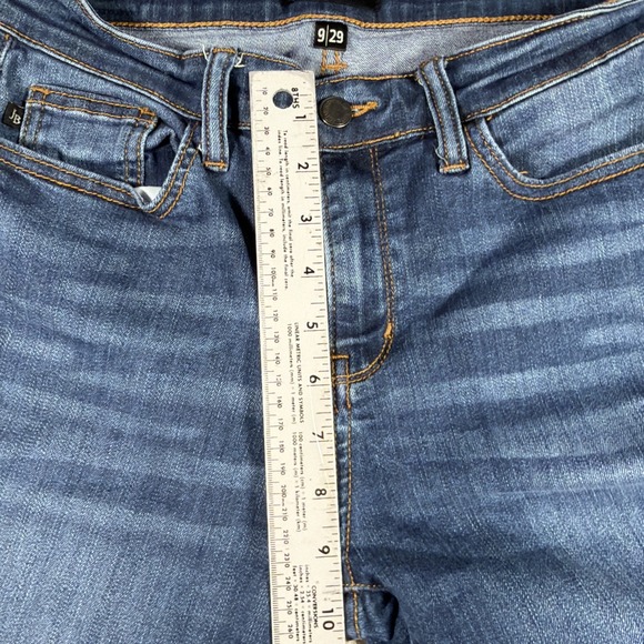 Judy Blue Capri Fit Blue Jeans Womens 9/29 (FITS 29 X 24.5) Stretch Denim - Picture 9 of 12